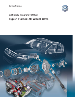 VW - SSP 861803 Tiguan Haldex All-Wheel Drive 